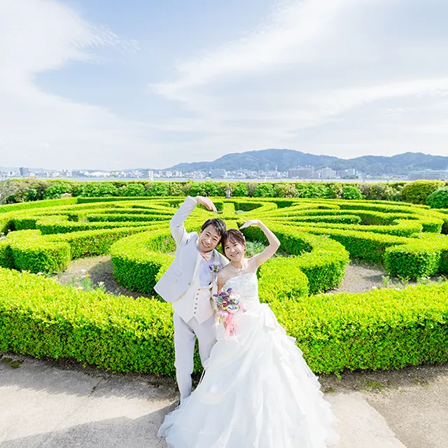 びわ湖大津館 イングリッシュガーデン フォトウェディング 滋賀県大津市