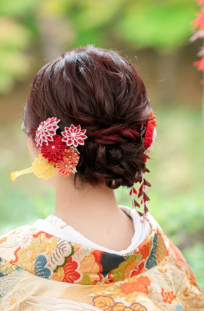 滋賀のフォトウェディング・前撮りのヘアスタイル