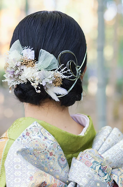 滋賀のフォトウェディング・前撮りのヘアスタイル