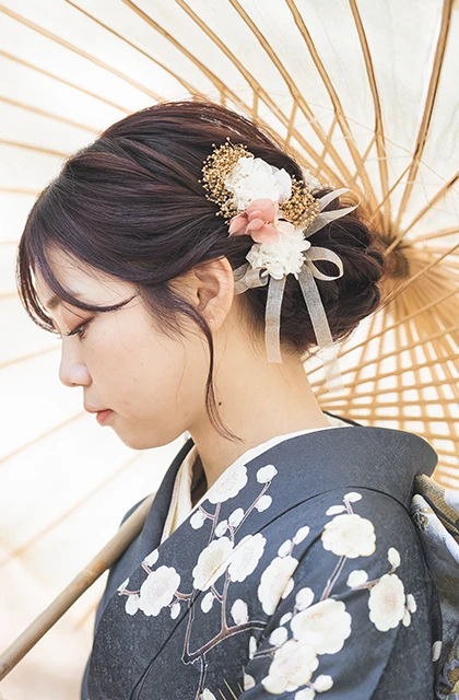 滋賀のフォトウェディング・前撮りのヘアスタイル