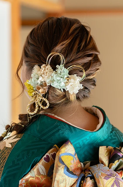滋賀のフォトウェディング・前撮りのヘアスタイル
