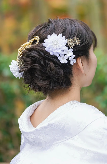 滋賀のフォトウェディング・前撮りのヘアスタイル