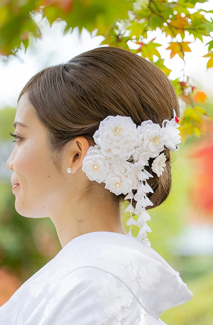 滋賀のフォトウェディング・前撮りのヘアスタイル