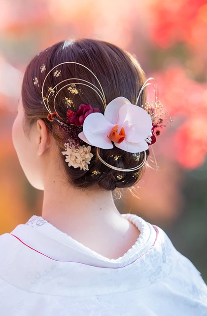 滋賀のフォトウェディング・前撮りのヘアスタイル