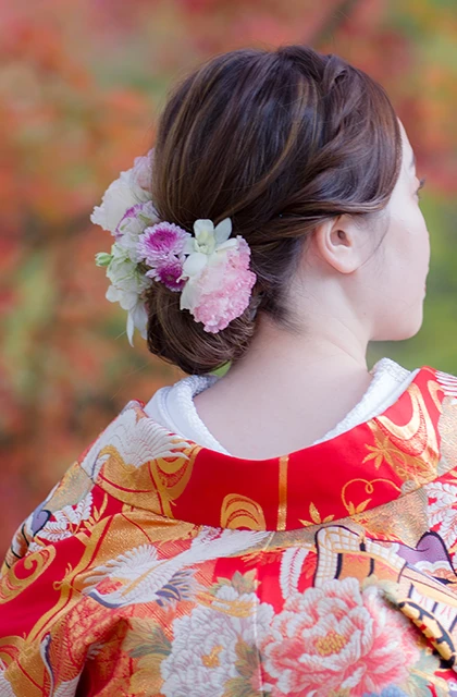 滋賀のフォトウェディング・前撮りのヘアスタイル