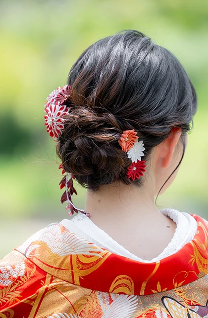 滋賀のフォトウェディング・前撮りのヘアスタイル