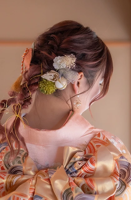 滋賀のフォトウェディング・前撮りのヘアスタイル