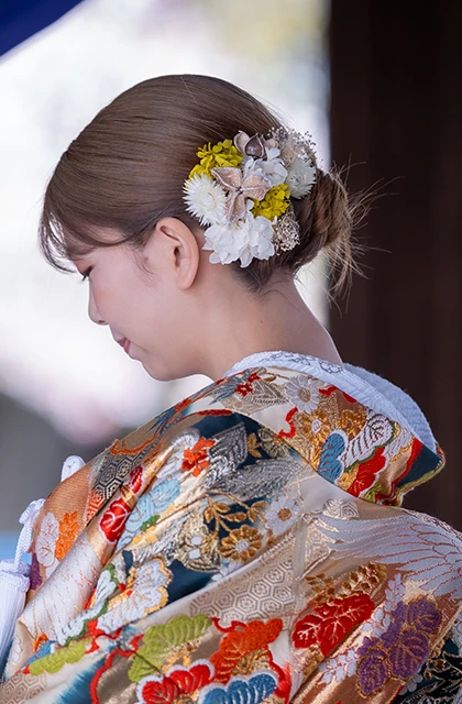 滋賀のフォトウェディング・前撮りのヘアスタイル