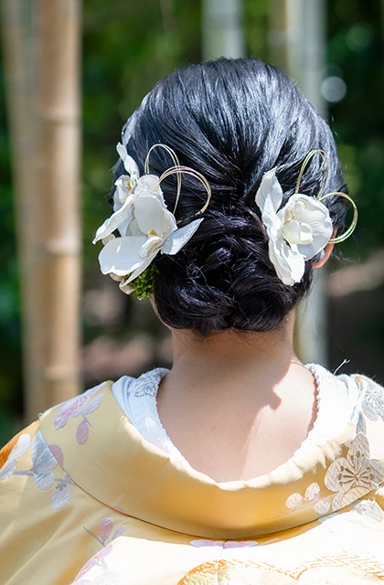 滋賀のフォトウェディング・前撮りのヘアスタイル