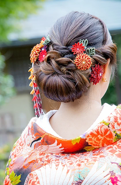 滋賀のフォトウェディング・前撮りのヘアスタイル