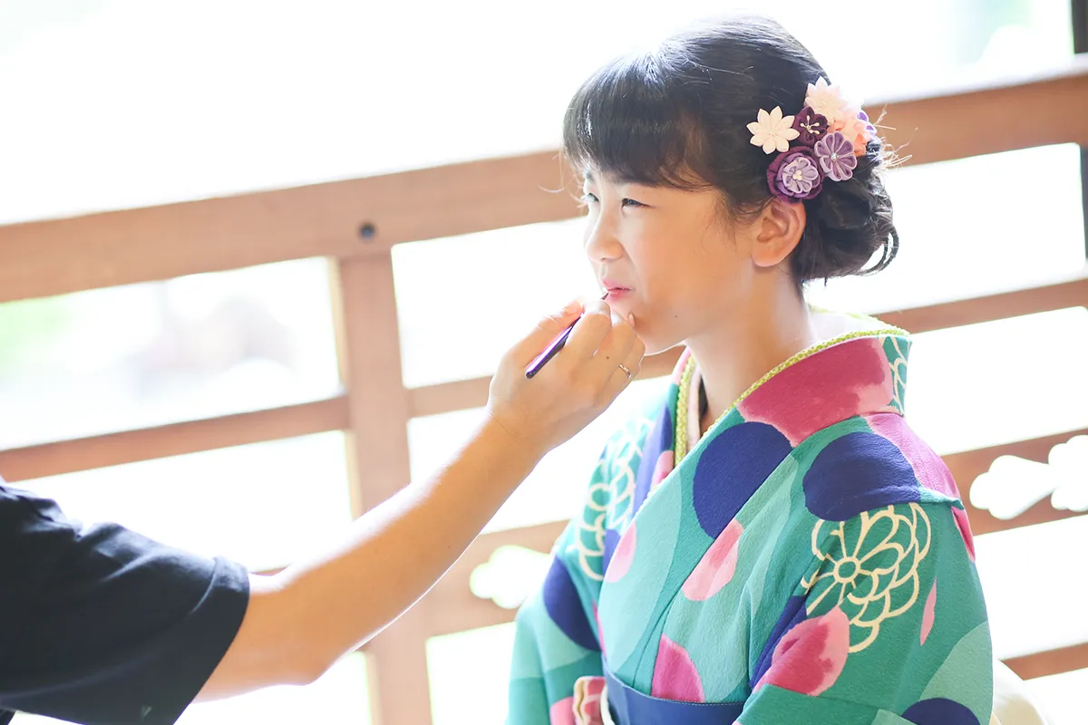 十三参り ヘアメイク