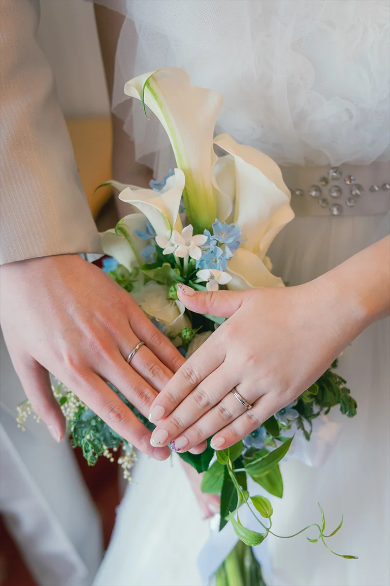 チャペル家族婚 新郎新婦