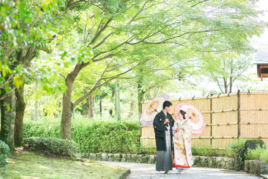 滋賀県守山市　結婚式前撮りロケーション撮影　和装