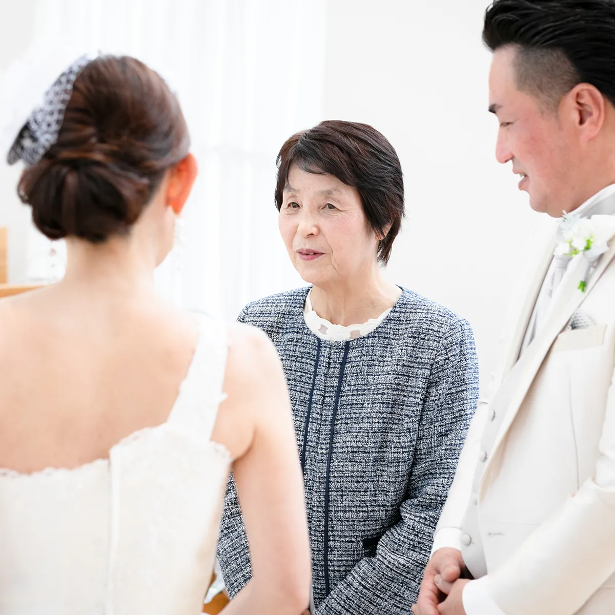 チャペルフォトウェディング　ご家族参加撮影